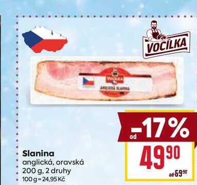 Slanina anglická, oravská 200 g