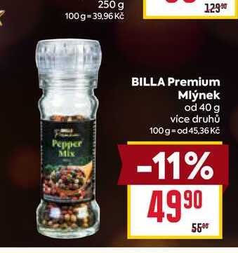 BILLA Premium Mlýnek od 40 g