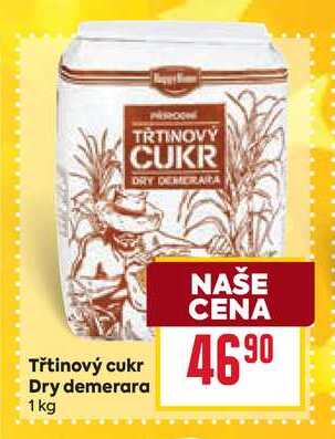 Třtinový cukr Dry demerara 1kg
