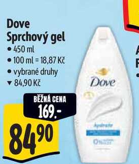 Dove Sprchový gel, 450 ml