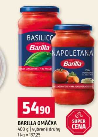 BARILLA OMÁČKA 400 g vybrané druhy
