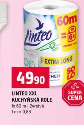 LINTEO XXL KUCHYŇSKÁ ROLE 1x 60 m 2vrstvá