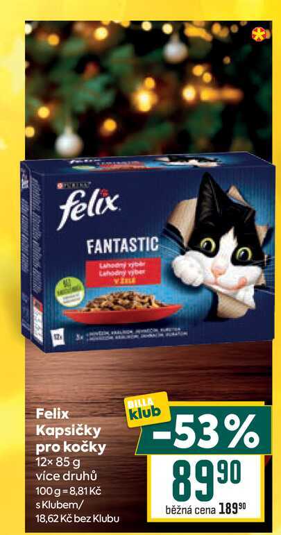 Felix Kapsičky pro kočky 12x 85 g  