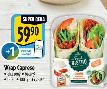 Wrap Caprese, 180 g