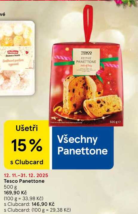 Tesco Panettone, 500 g 