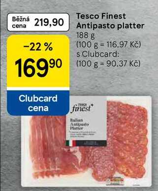 Tesco Finest Antipasto platter, 188 g