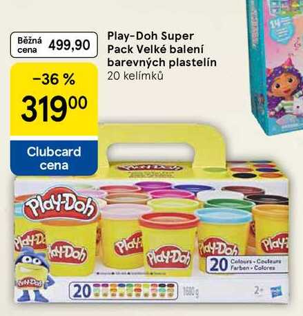 Play-Doh Pack Velké balení barevných plastelín, 20 kelímků  