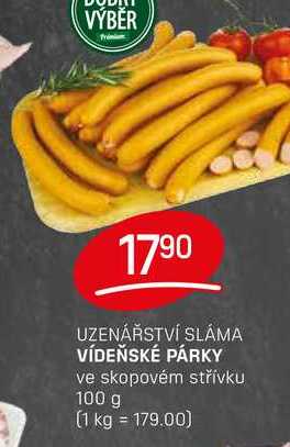 VÍDEŇSKÉ PÁRKY ve skopovém střívku 100 g