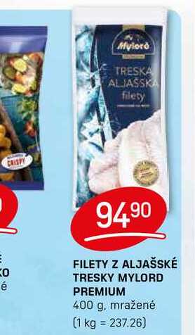 FILETY Z ALJAŠSKÉ TRESKY MYLORD PREMIUM 400 g