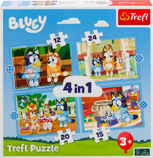Bluey Puzzle 4 v 1