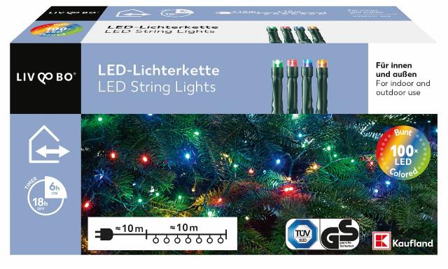 LIV&BO LED světelný řetěz 120 LED diod