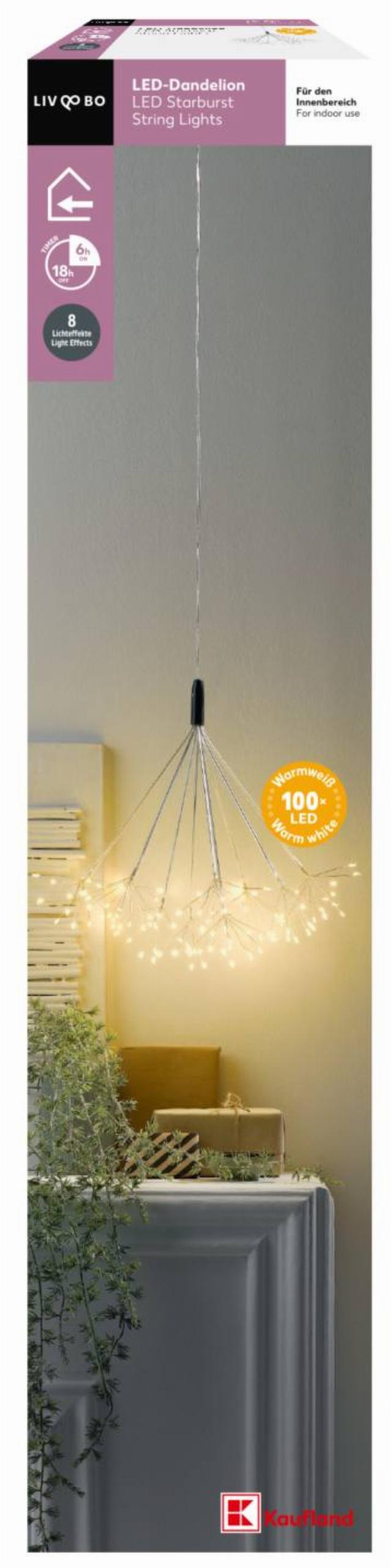 LIV&BO LED světelný řetěz květy