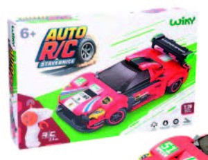 Stavebnice Auto červené RC