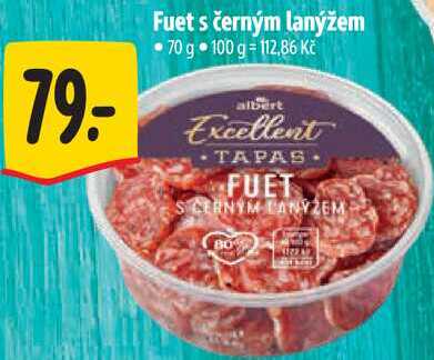 Fuet s černým lanýžem, 70 g 