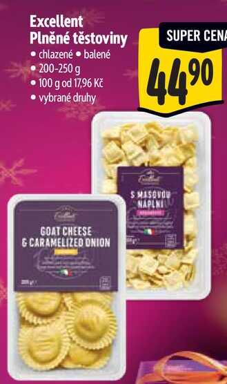 Excellent Plněné těstoviny, 200-250 g 