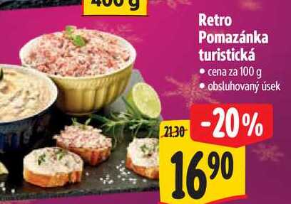 Retro Pomazánka turistická, cena za 100 g
