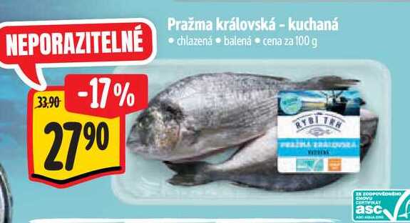Pražma královská - kuchaná, cena za 100 g