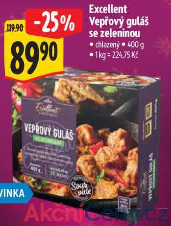 Excellent Vepřový guláš se zeleninou, 400 g