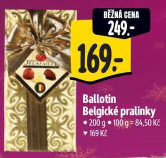 Ballotin Belgické pralinky, 200 g