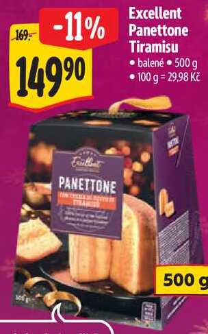 Excellent Panettone Tiramisu, 500 g