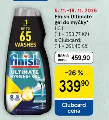 Finish Ultimate gel do myčky, 1.3 l
