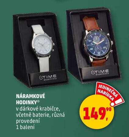 NÁRAMKOVÉ HODINKY, 1 balení