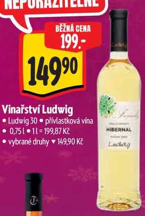 Vinařství Ludwig, 0,75 l