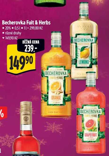 Becherovka Fuit & Herbs, 0,5 l