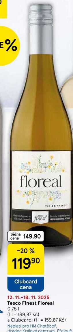 Tesco Finest Floreal, 0.75 l