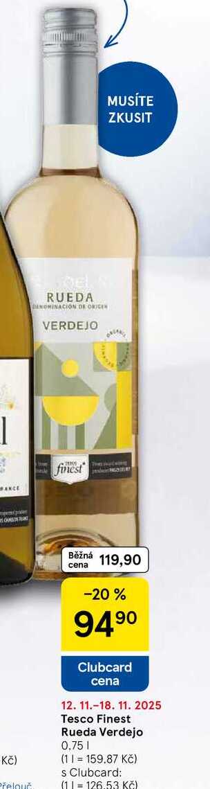 Tesco Finest Rueda Verdejo, 0,75 l
