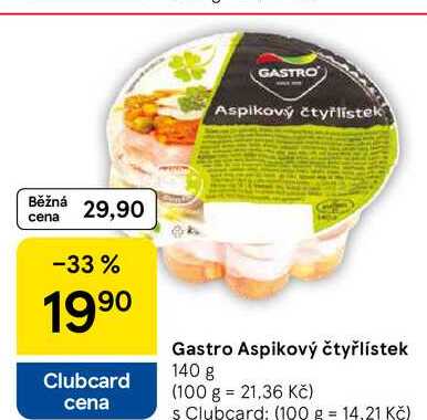 Gastro Aspikový čtyřlístek, 140 g  