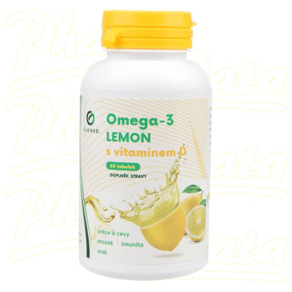 Omega-3 Lemon Rybí olej s vitaminem D 60 tobolek Galmed