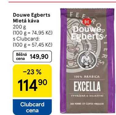 Douwe Egberts Mletá káva, 200 g  