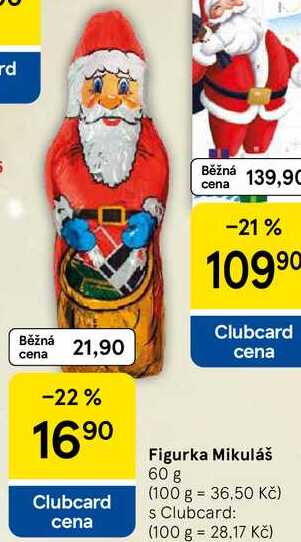 Figurka Mikuláš, 60 g 