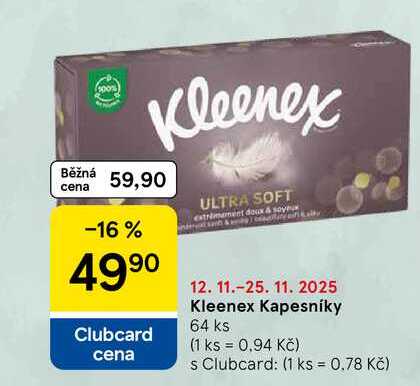 Kleenex Kapesníky, 64 ks
