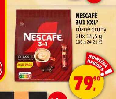 NESCAFÉ 3V1 XXL, 20x 16,5 g