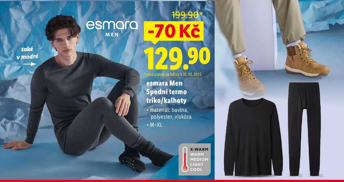 esmara Men Spodní termo triko/kalhoty