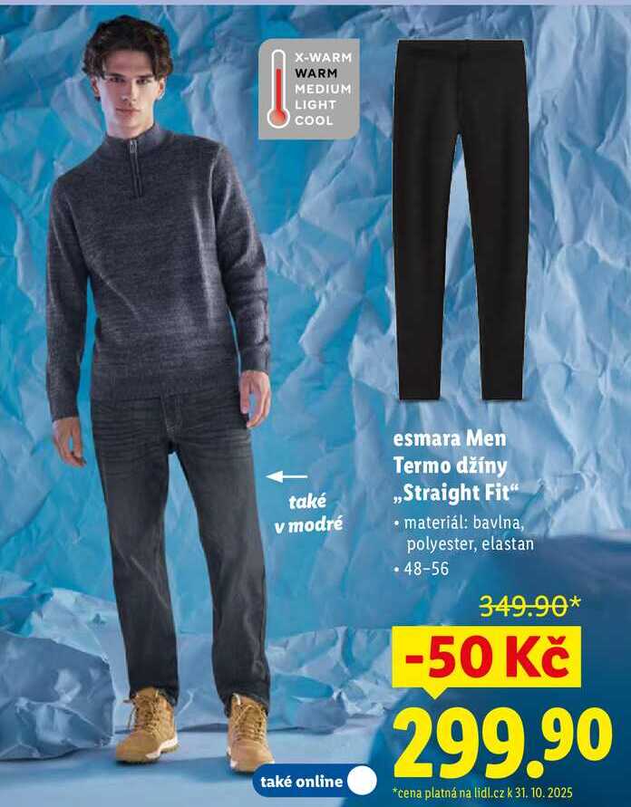 esmara Men Termo džíny „Straight Fit"
