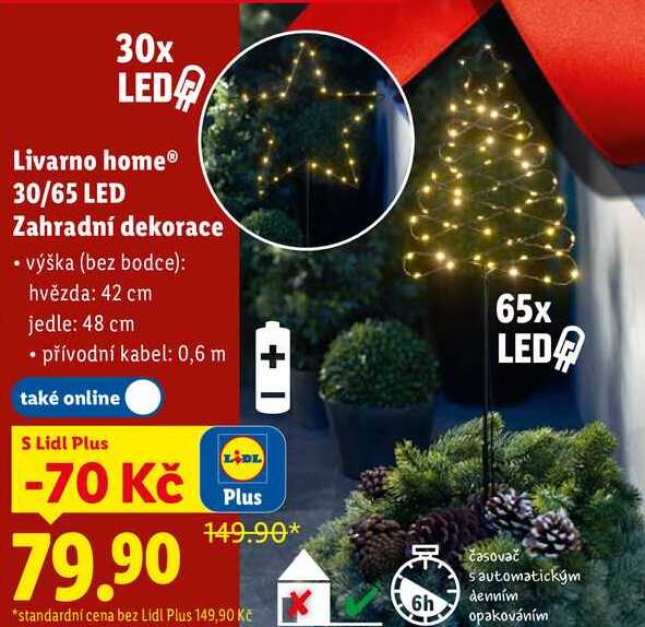 Livarno home 30/65 LED Zahradní dekorace