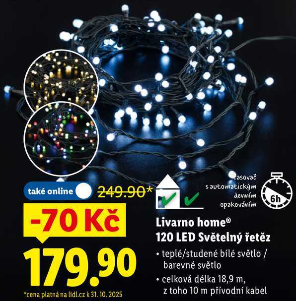 Livarno home 120 LED Světelný řetěz