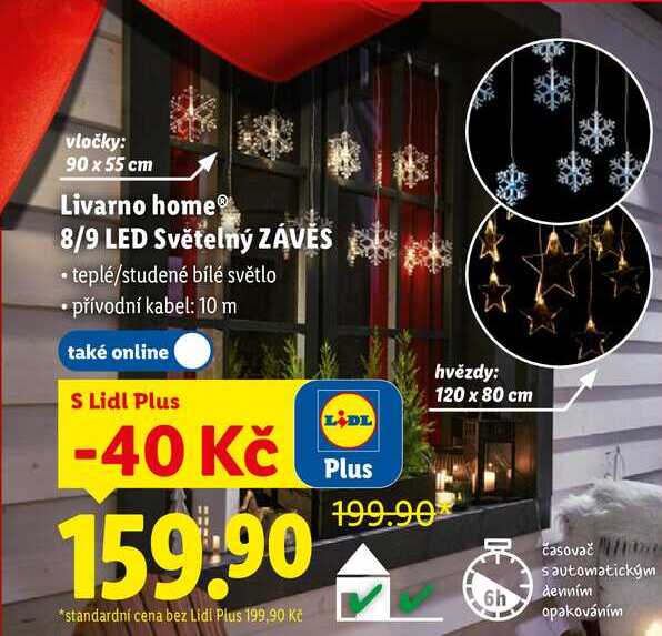 Livarno home 8/9 LED Světelný ZÁVĚS
