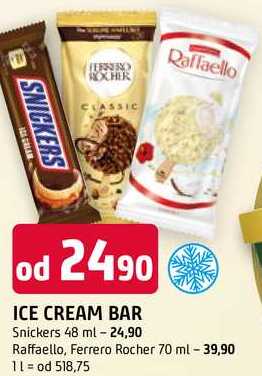 ICE CREAM BAR Snickers 48 ml 