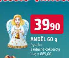 ANDEL 60 g figurka z mléčné čokolády