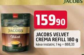 JACOBS VELVET CREMA REFILL 180 g