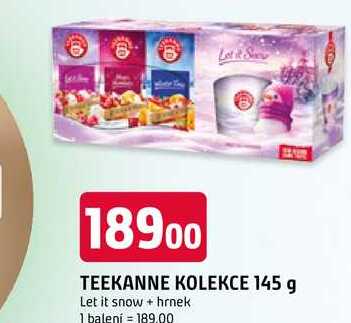 TEEKANNE KOLEKCE 145 g Let it snow + hrnek 