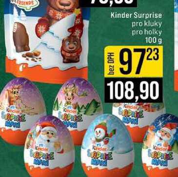 Kinder Surprise pro kluky pro holky 100 g