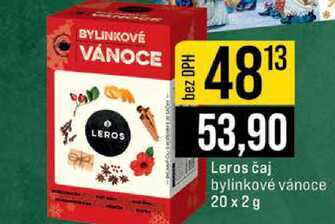 Leros čaj bylinkové vánoce 20 x2g