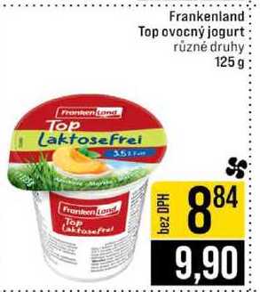 Frankenland Top ovocný jogurt různé druhy 125 g