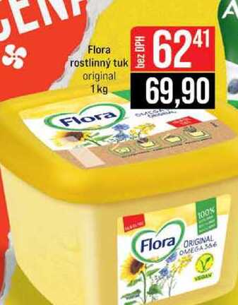 Flora rostlinný tuk original 1 kg  v akci