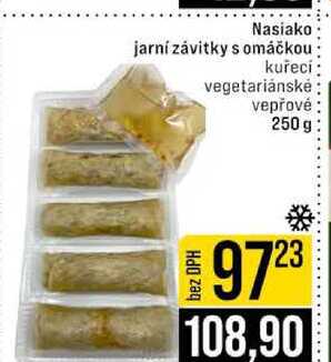 Nasiako jarní závitky s omáčkou kuřecí vegetariánské vepřové 250 g